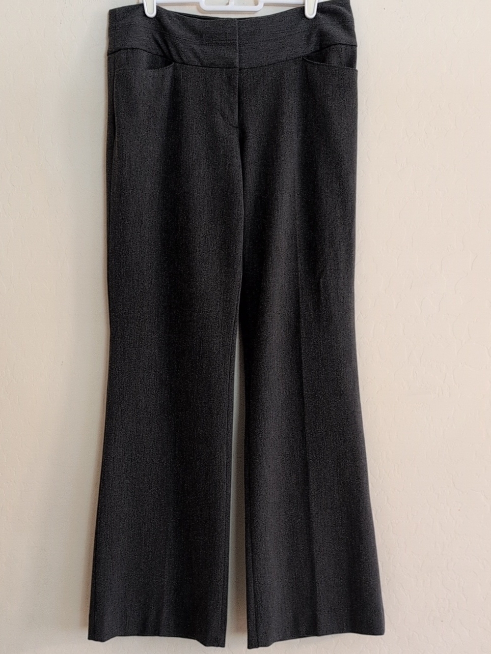 Express Editor Dark Grey Dress Pants Trousers Boot Cut Flare - Size 4